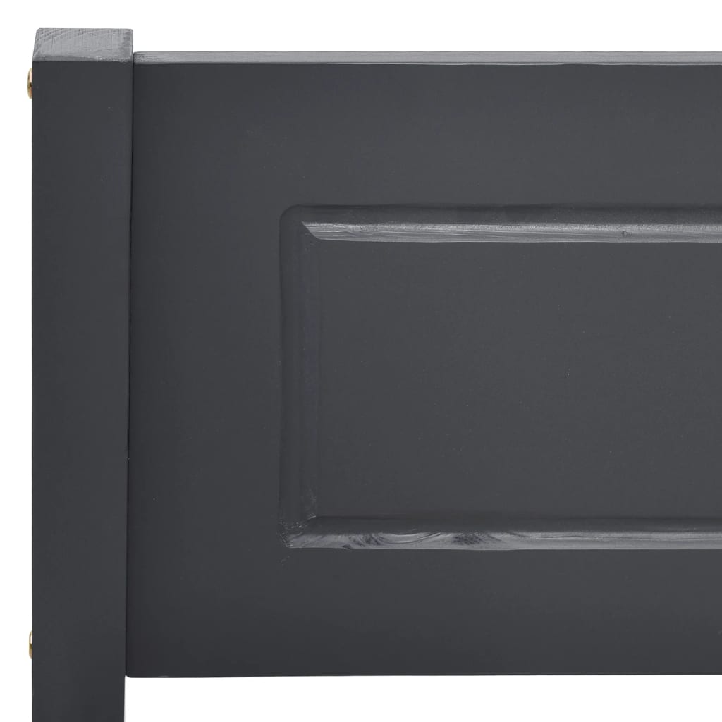 vidaXL Bed Frame Solid Pinewood Grey 200x200 cm