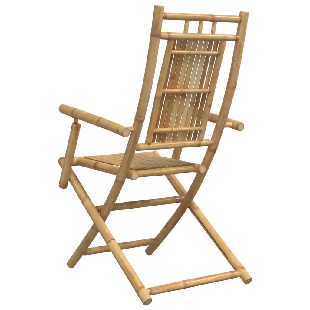 vidaXL Folding Garden Chairs 2 pcs 53x66x99 cm Bamboo