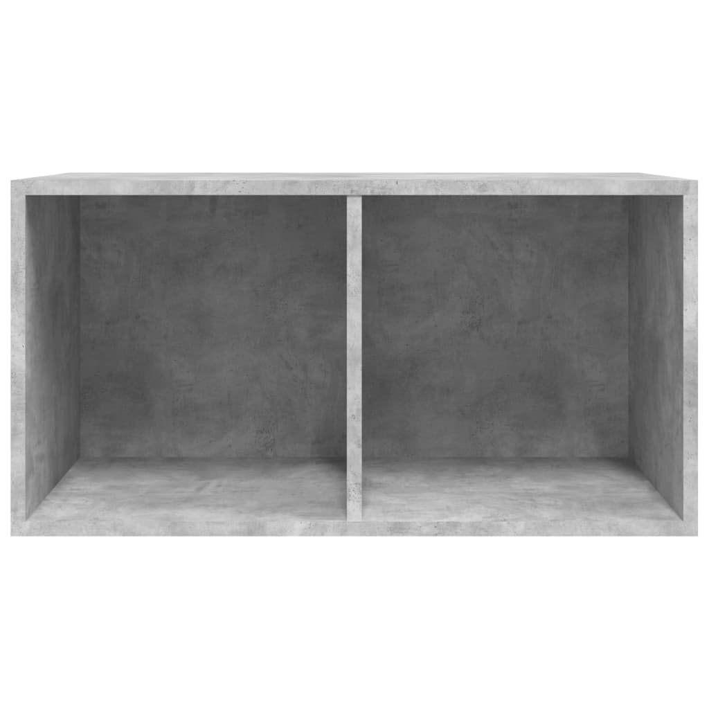 vidaXL Vinyl Storage Box Concrete Grey 71x34x36 cm Engineered Wood