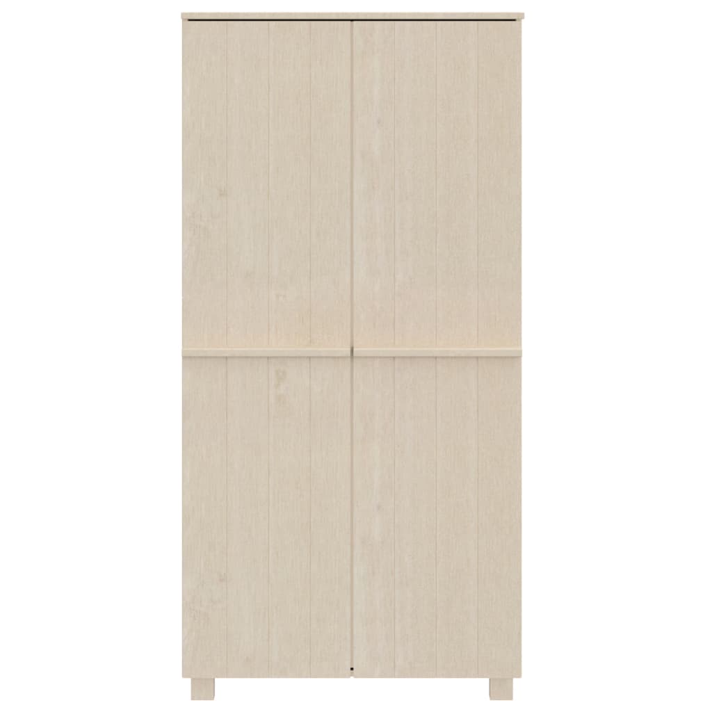 vidaXL Wardrobe HAMAR Honey Brown 89x50x180 cm Solid Wood Pine