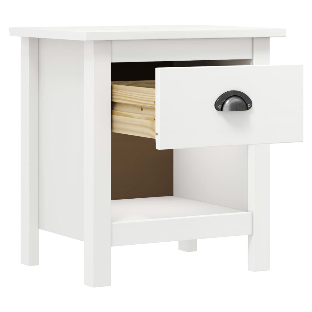vidaXL Bedside Cabinets 2 pcs Hill 46x35x49.5 cm Solid Pine Wood