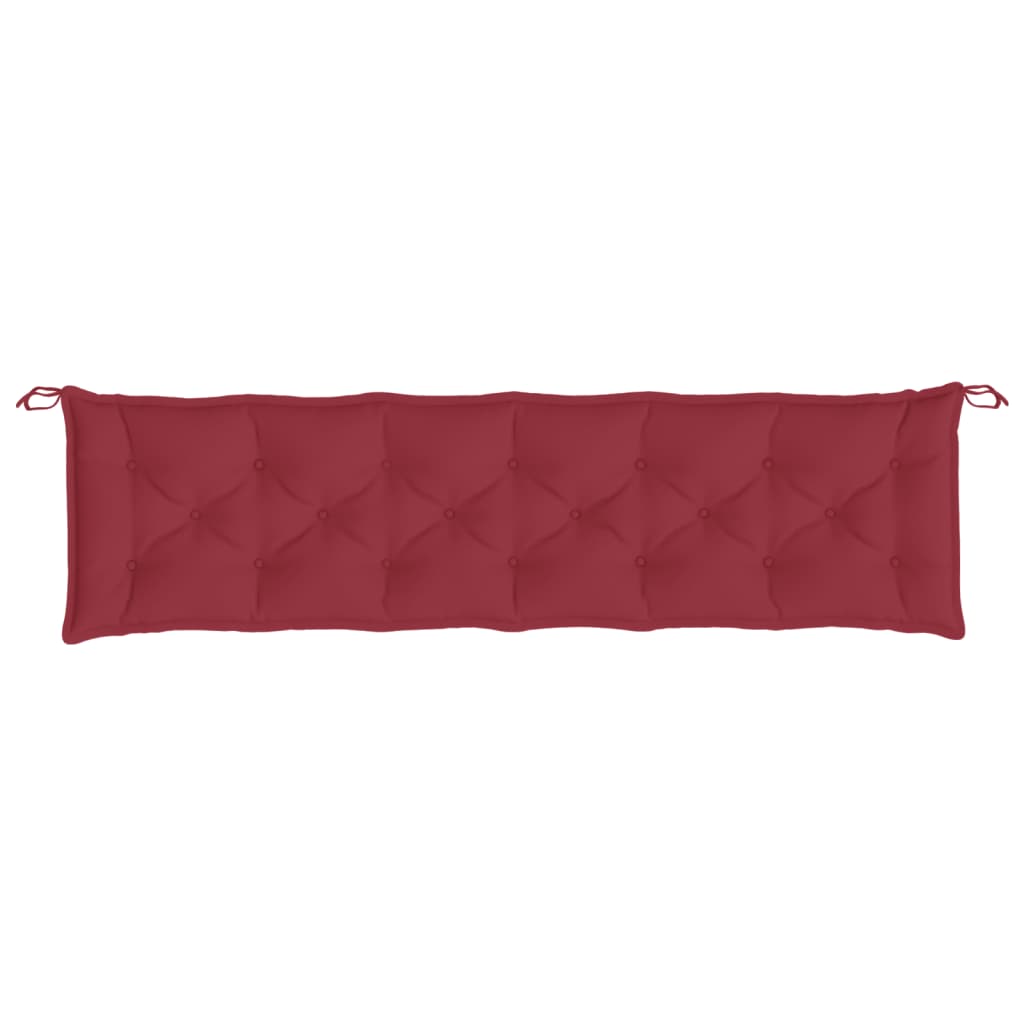 vidaXL Garden Bench Cushions 2 pcs Wine Red 200x50x7cm Oxford Fabric
